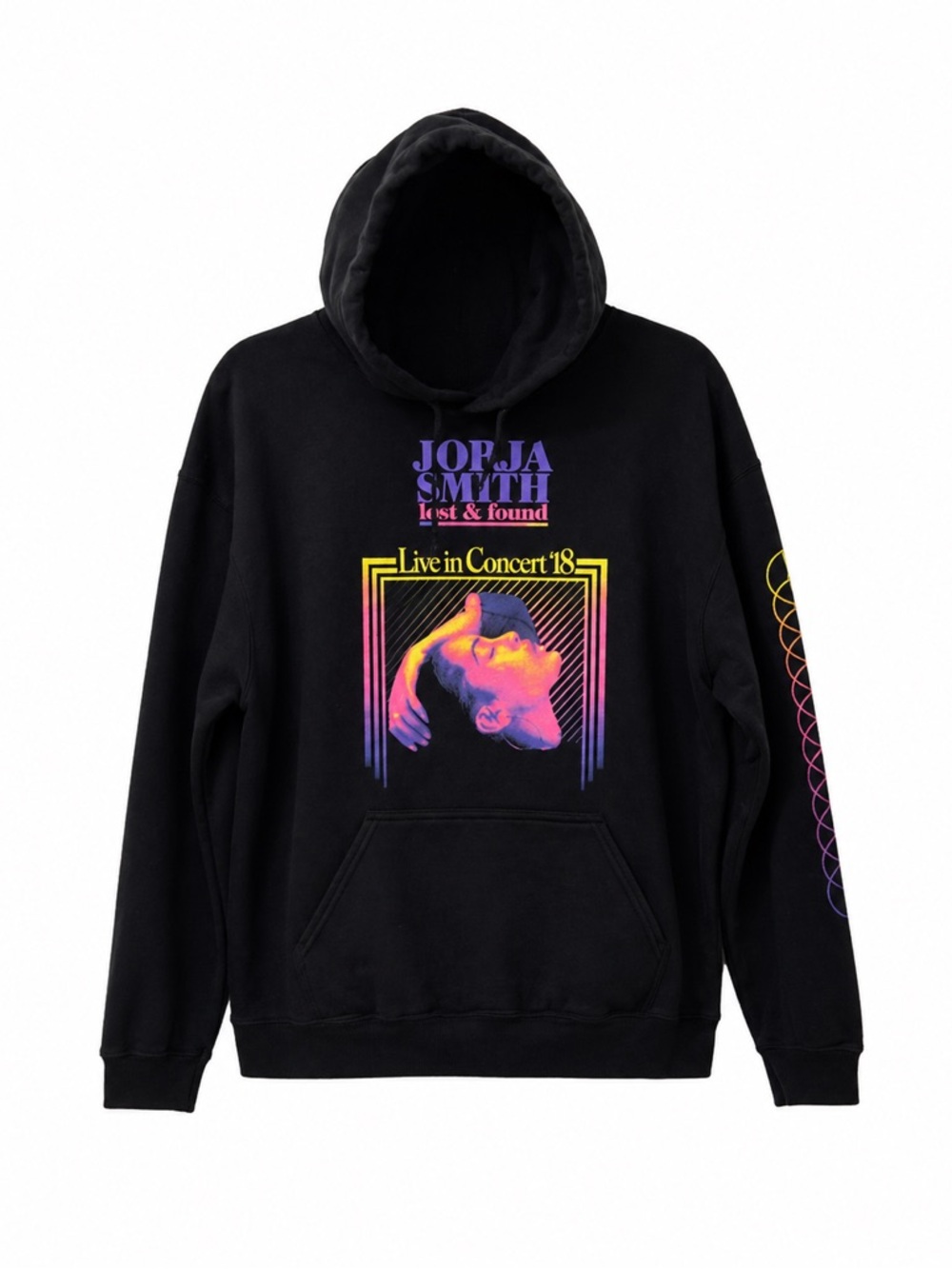 Jada Smith,Lost & Found,Black, Concert,Long Sleeve,Graphic Print Hoodie.Bust-46